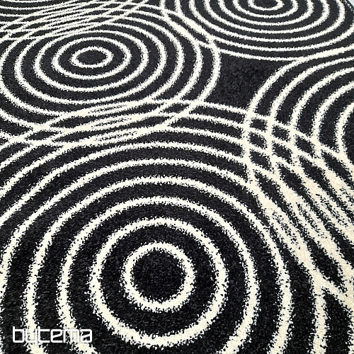 Black and White Circles Rug