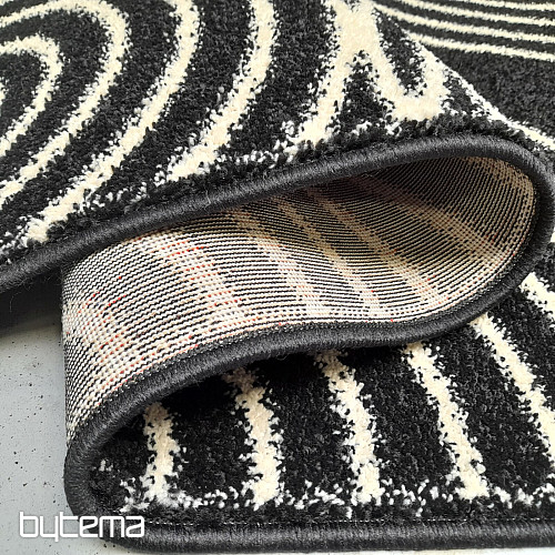 Black and White Circles Rug