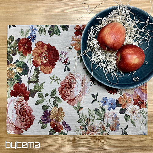 Tapestry placemat CREAM ROSE