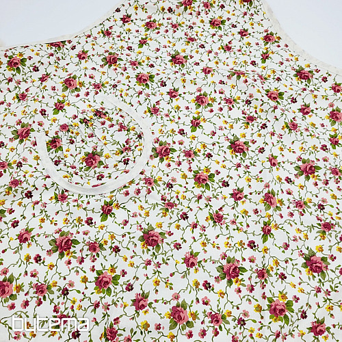 Apron with bib ROSES