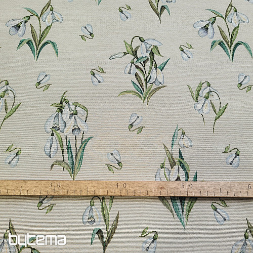 Tapestry fabric SNOWFLAKES