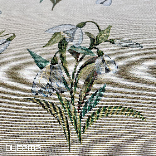Tapestry tablecloth and scarf SNOWDROPS