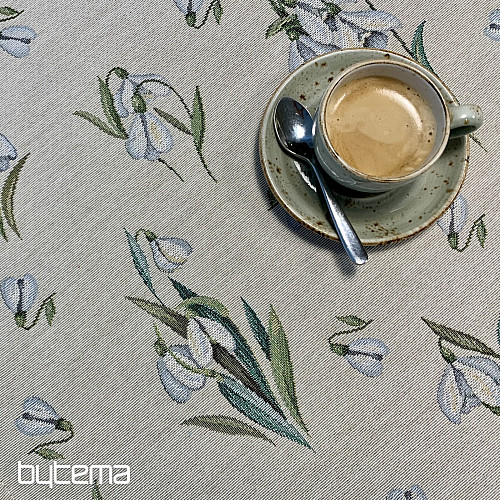 Tapestry tablecloth and scarf SNOWDROPS