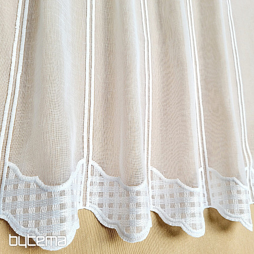 Stained glass curtain KÁRO embroidery