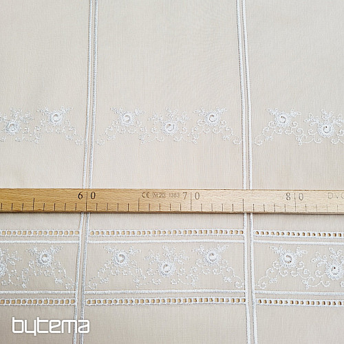 Stained glass curtain DELICATE EMBROIDERY