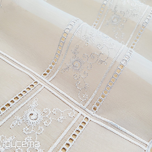 Stained glass curtain DELICATE EMBROIDERY
