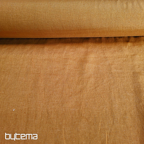 Linen fabric TEINTURE CINNAMON