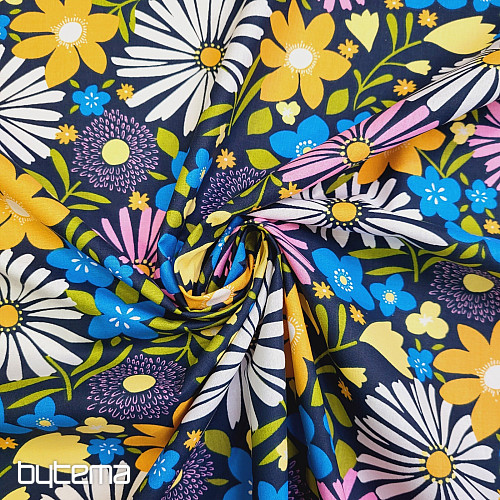 Cotton fabric DAISIES