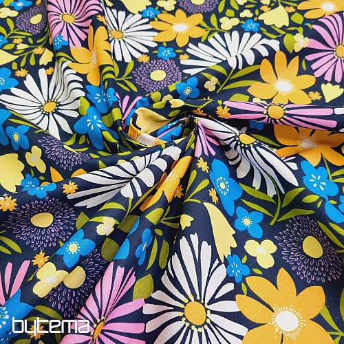 Cotton fabric DAISIES