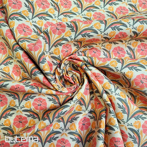 Cotton fabric SELMA ORANGE
