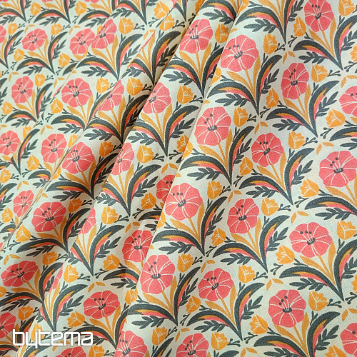 Cotton fabric SELMA ORANGE