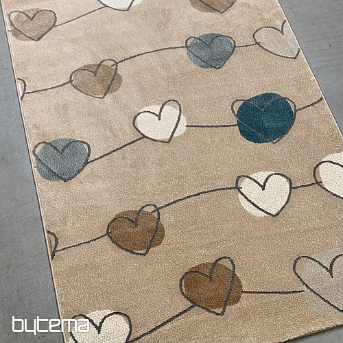 Piece rug SAGA heart