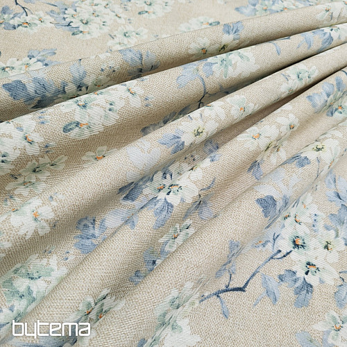 Decorative fabric ALMOND blue