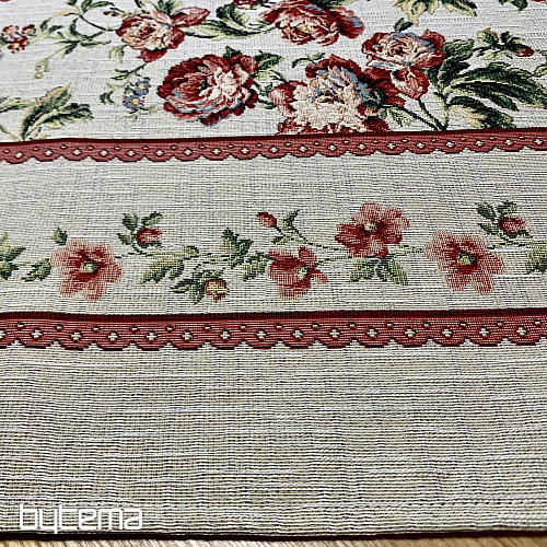 Tapestry tablecloth and scarf LARGE ROSE LACE