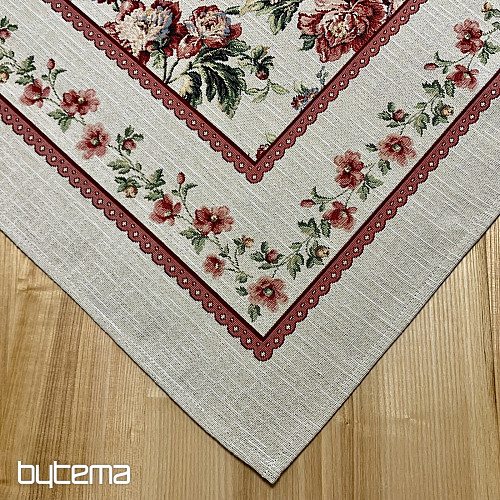 Tapestry tablecloth and scarf LARGE ROSE LACE