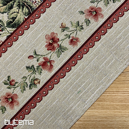 Tapestry tablecloth and scarf LARGE ROSE LACE