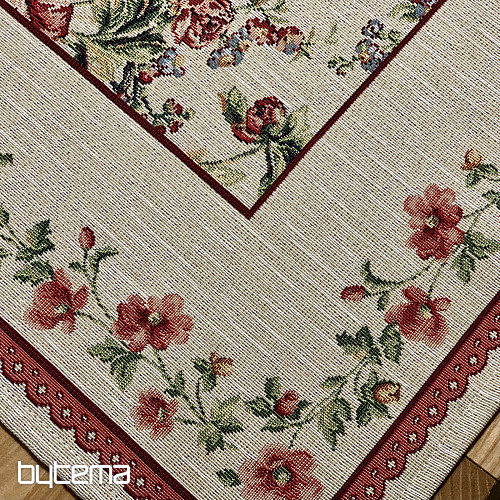 Tapestry tablecloth and scarf LARGE ROSE LACE