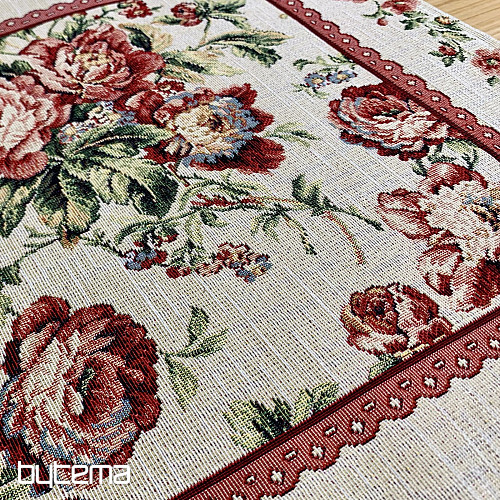 Tapestry tablecloth and scarf LARGE ROSE LACE