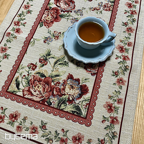 Tapestry tablecloth and scarf LARGE ROSE LACE