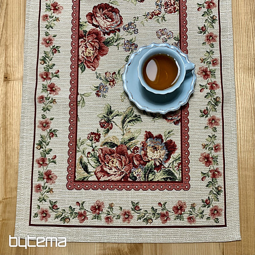 Tapestry tablecloth and scarf LARGE ROSE LACE