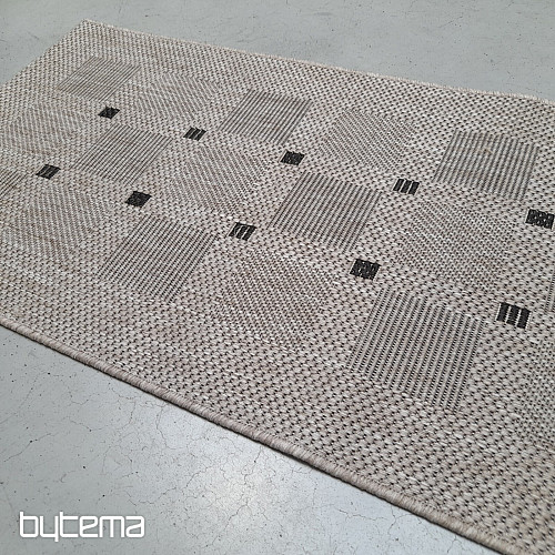 Carpet bouclé FLOORLUX 20079/04 dots silver -black