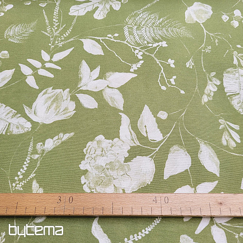 Decorative fabric AMY FLOR green