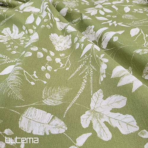 Decorative fabric AMY FLOR green