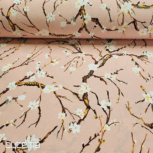 Decorative fabric CHERRY BLOSSOM pink