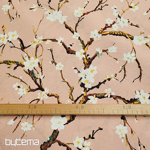 Decorative fabric CHERRY BLOSSOM pink
