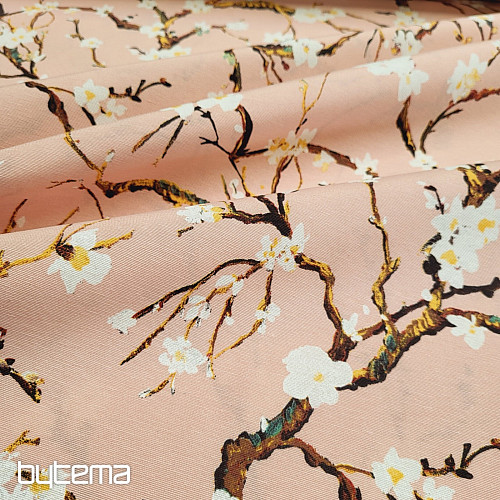 Decorative fabric CHERRY BLOSSOM pink