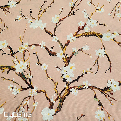 Decorative fabric CHERRY BLOSSOM pink