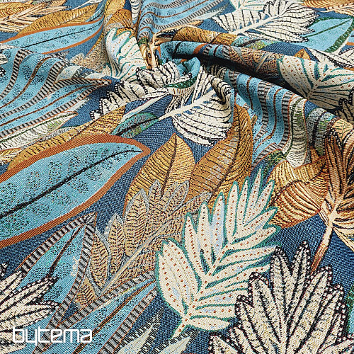 Tapestry fabric SAFIA BLUE