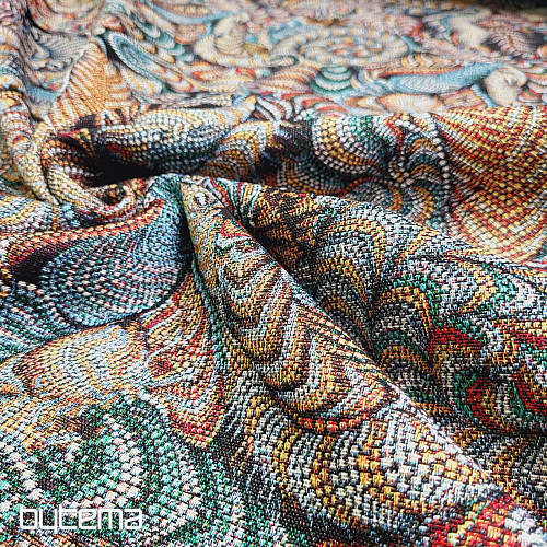 Tapestry fabric FARADAY BLACK
