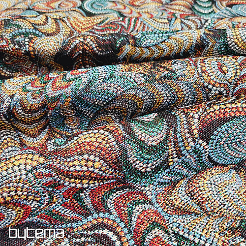 Tapestry fabric FARADAY BLACK