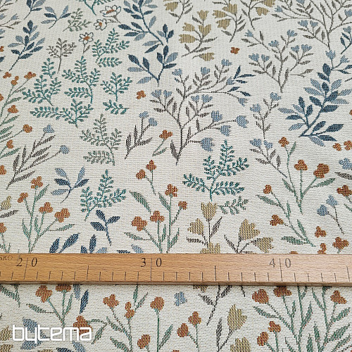 Tapestry fabric GLADIS FLOR colored