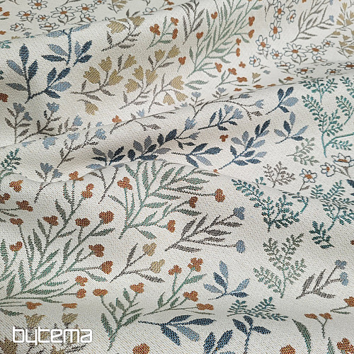 Tapestry fabric GLADIS FLOR colored