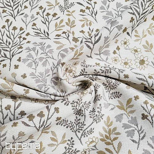 Tapestry fabric GLADIS FLOR beige