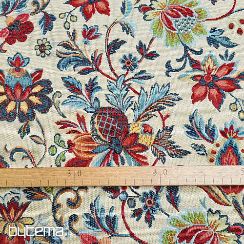 Tapestry fabric CAMELA beige