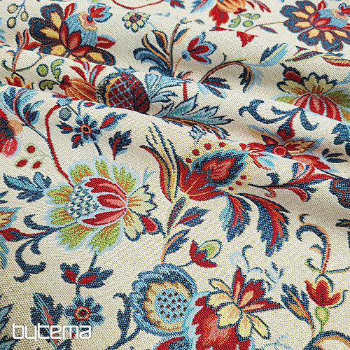 Tapestry fabric CAMELA beige