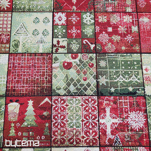 Tapestry fabric CHRISTMAS MOSAIC