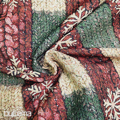 Tapestry fabric CHRISTMAS KNITTING