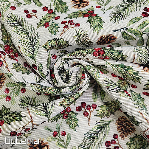 Tapestry fabric CHRISTMAS TREE Twigs