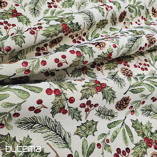 Tapestry fabric CHRISTMAS TREE Twigs