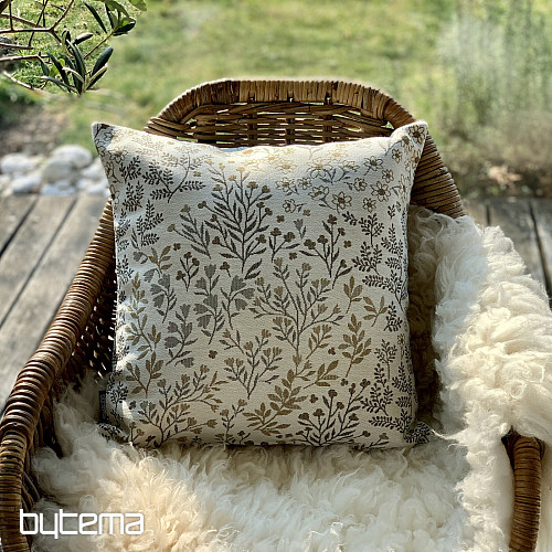 Tapestry pillowcase GLADIS FLOR beige