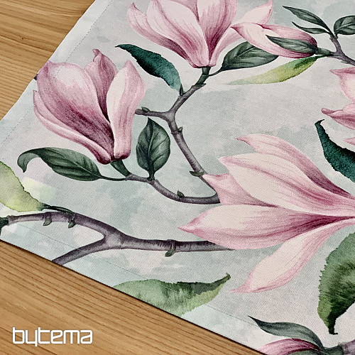 Decorative scarf MAGNOLIE green