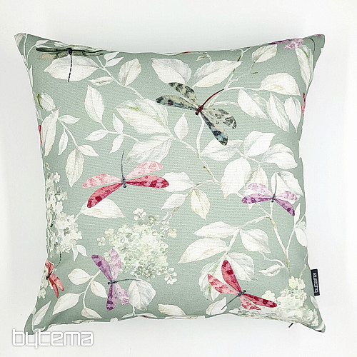Decorative pillowcase ROSETO DRAGONFLY menthol