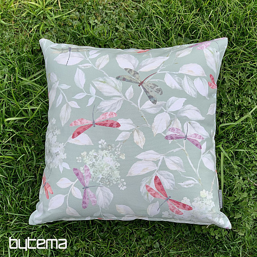 Decorative pillowcase ROSETO DRAGONFLY menthol