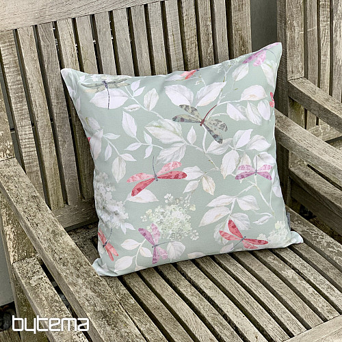 Decorative pillowcase ROSETO DRAGONFLY menthol
