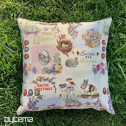 Easter tapestry cover HAPPY EASTER