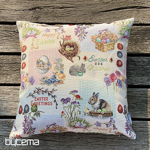Easter tapestry cover HAPPY EASTER